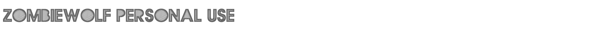 Sample characters Zombiewolf Font
